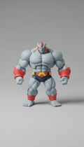 Buff Machamp vibrant display figure